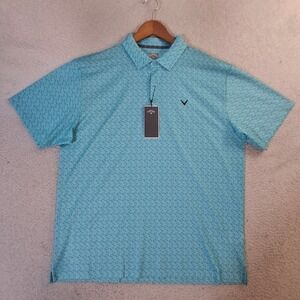 Callaway Polo Shirt Men's Blue Radiance XL Performance Stretch